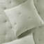 Ensemble de courtepointe brodée en coton 3 pièces, sauge-131299045-131299044