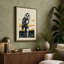 Barn Owl at Dusk Japandi - Wrapped Canvas-422298510-422298511