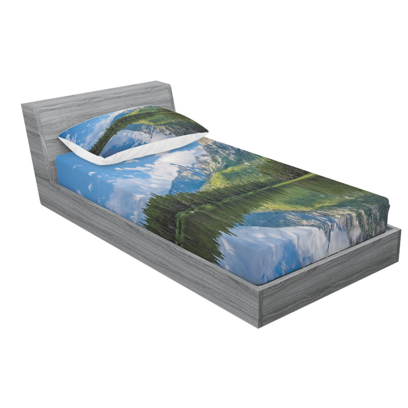Microfiber Sheet Set, Twin Sheet Set with Fitted Sheet