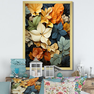 Feuilles d'automne, palette en sourdine - impression