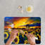 Planche à découper en verre Sunflower Field Design idéale pour le service et la décoration de cuisine en verre durable avec palette de couleurs vibrantes-114446752