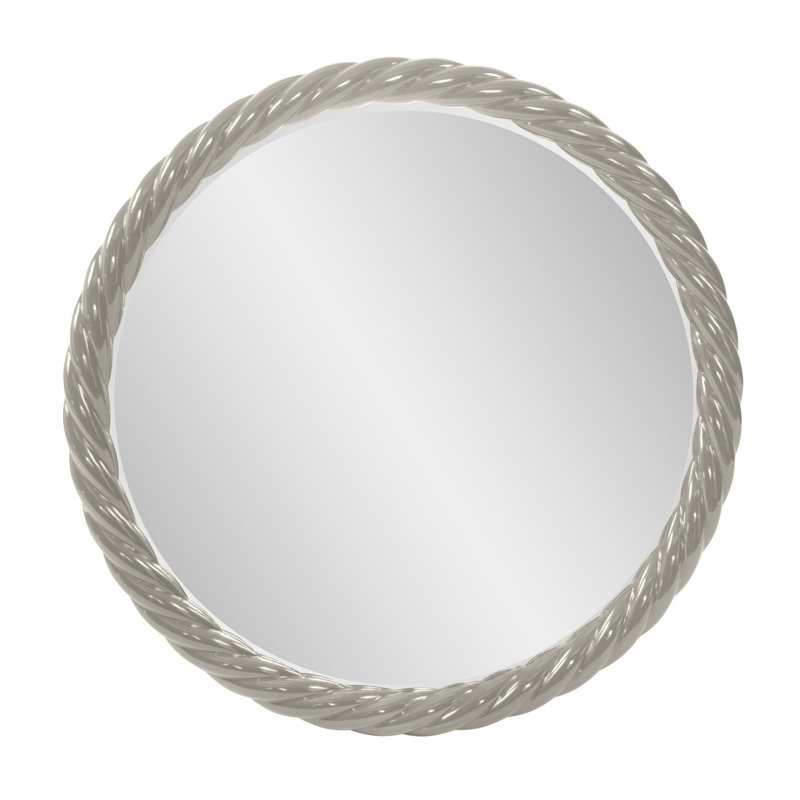 Mara Round Mirror, Nickel