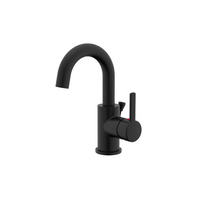 Single-Hole Single-handle Bathroom Faucet with Drain Assembly