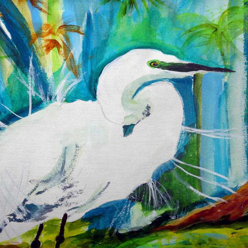  Housse et insert de coussin rectangulaire d'extérieur Acyrlic Egret, 16" x 20"