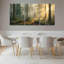 «Forest Sunrise Landscape», ensemble de 3 reproductions d'art sur toile tendues sur toile-1596512027