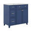 Meuble-lavabo 36 po avec lavabo en céramique, armoire de rangement avec portes à tiroirs et à fermeture en douceur et tablettes réglables-2017807617