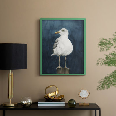 Reproduction encadrée Night Gull II - bois massif