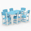  Table rectangulaire d'extérieur pour 6 personnes-447179823-447179822