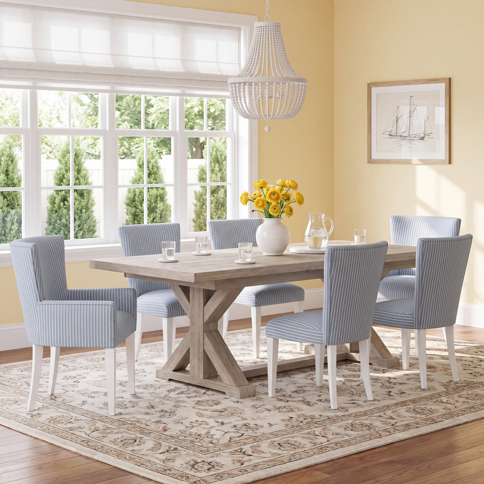 Lana Dining Table Set with Removable Leaf