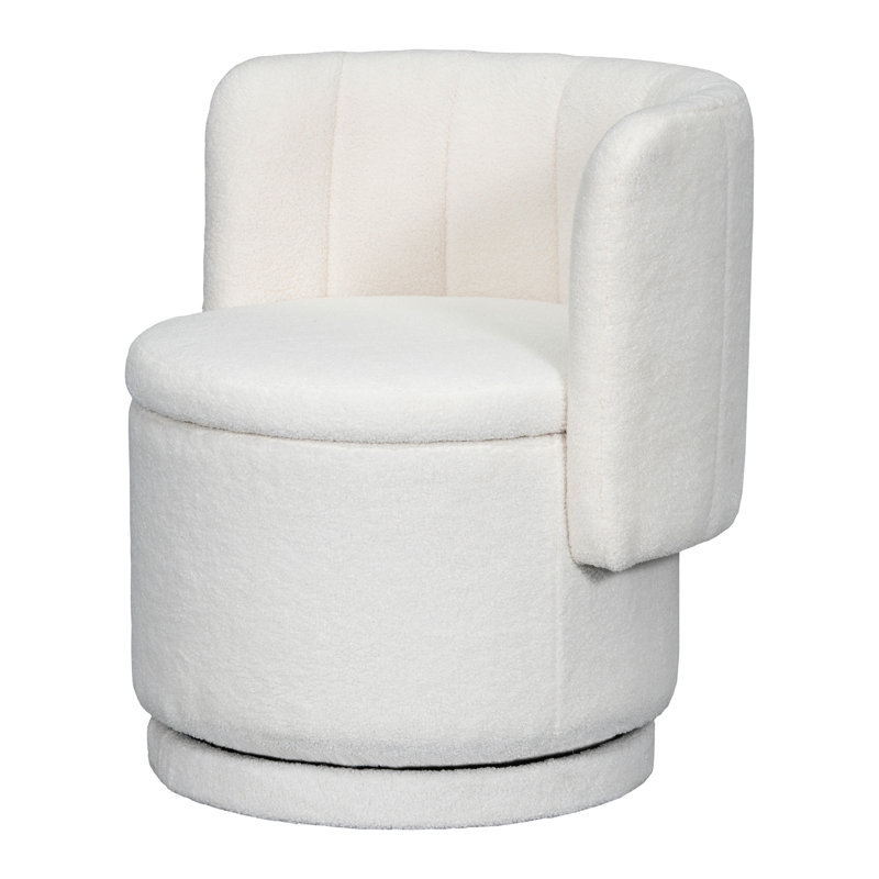 Chaise pivotante à 360 degrés en beige pour un espace de vie confortable et une chambre organisée, Beige