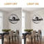 22 Inch Modern Black Wall Mounted Ceiling Fan With Light And Remote, Caged Fan With Adjustable Tilt Head