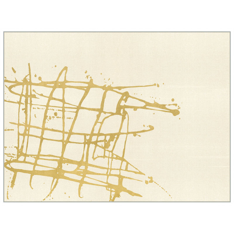 Gold Splash 1 Painting by Thom Filicia, 31" H x 41" W x 2.18" D
