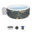 Bestway 3 - Person 110 - Jet Vinyl Round Inflatable Hot Tub in Gray