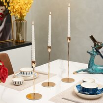 Twinkling Tabletops Brass Spike Candle Holder