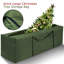 Sac de rangement pour arbre de Noël, boîte de rangement pour arbre de Noël artificiel robuste de 9 pi avec poignées et fermeture à glissière