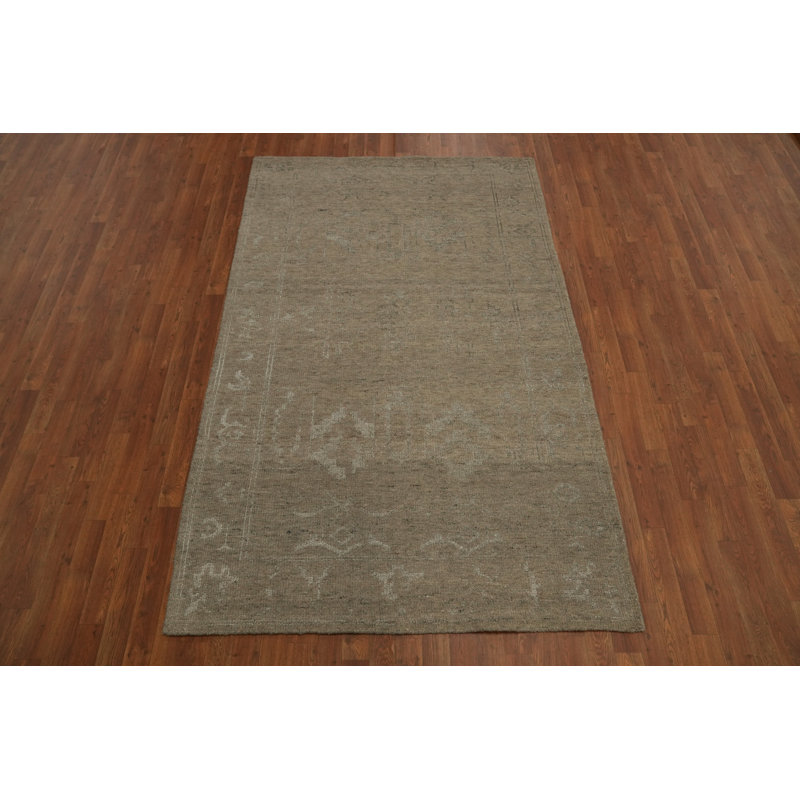 Tapis de salon délavé Oushak 5 x 8