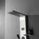 Dual 4-In-1 2-Jet Rainfall Shower Panel System With Rainfall Shower Head,Shelf,Stub Spout And LED Light