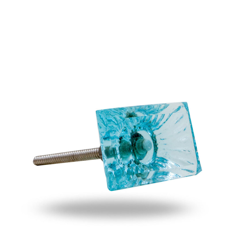 Multipack de poignées rectangulaires 2 po Amenja, Turquoise