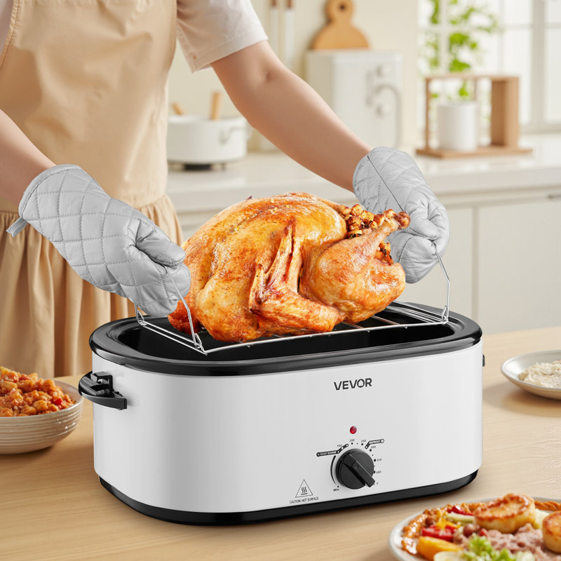 Electric Roaster Oven 26QT Electric Roasting Pan with Self-Basting Lid