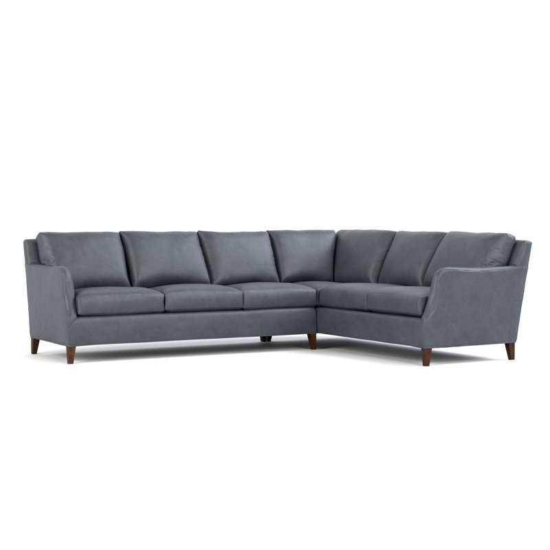 Canapé modulaire Harper, Cuir véritable Alameda Tradewind