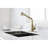 Dual Spray Function Single Pull-Out Sink Faucet In Spot Gold Stainless, 360 Rotating High Nozzle, Water Flow And Temperature Easy To Manage, Rust Design Laundry Simple Adjustment, Dirt Treatment-593075105