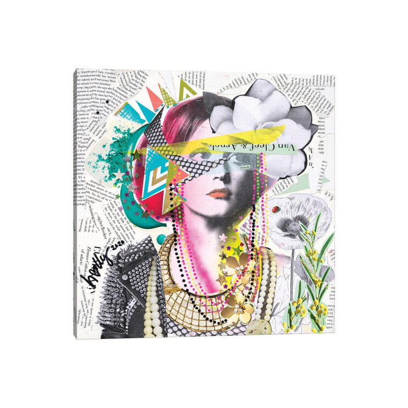 Van Cleef Punk by HOLLYWOULD STUDIOS - Wrapped Canvas Painting, 30.48 cm H x 30.48 cm W
