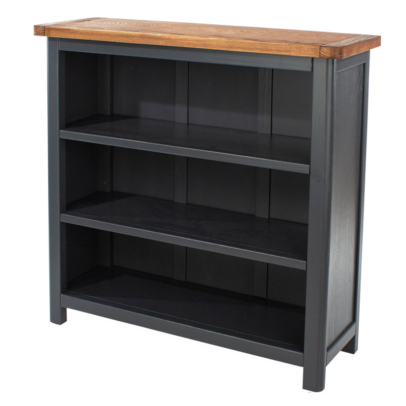 Aulay Tall Bookcase, Midnight Blue, Adjustable Shelves, 90cm H x 90cm W x 30cm D