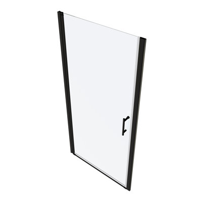 Pivot Shower Door With 1/4" Tempered Glass - Bathroom Elegance Enhancement System Durability