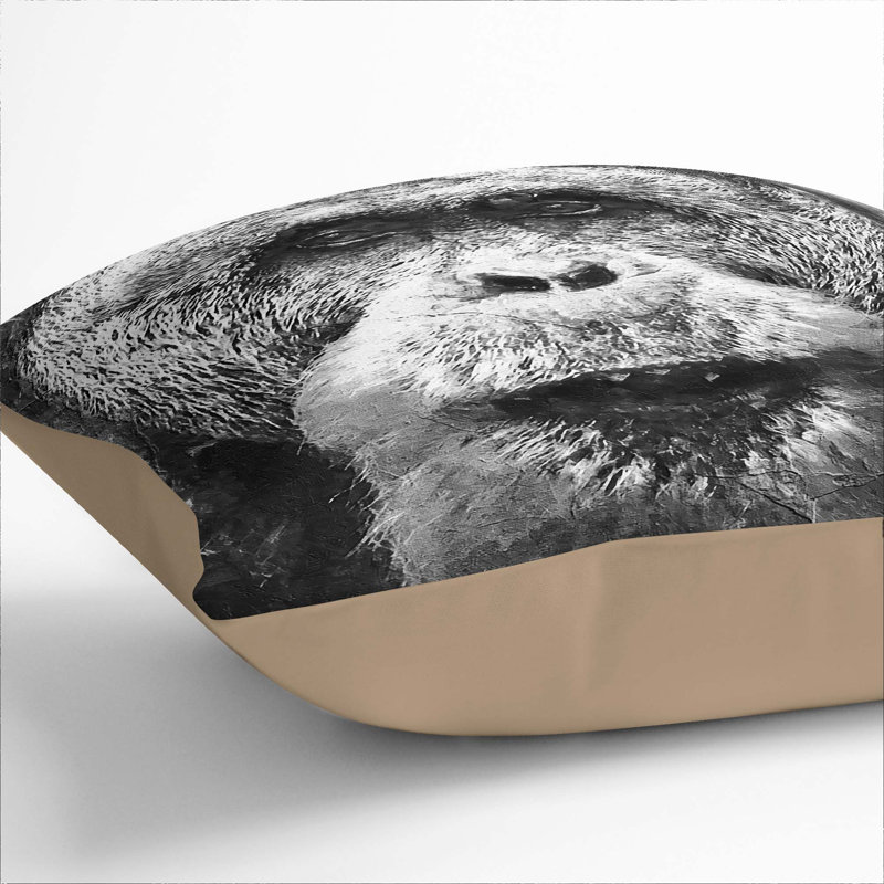 Square Throw Cushion, 40cm H x 40cm W x 15cm D, Stone