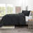 Double Brushed Pleated Duvet Cover Set-1138808777-1138808797