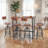 Industrial Bar Stool-Adjustable Swivel Round Wood Metal Kitchen Stool-26-32 Inch-Rustic Farmhouse-Counter Height Extra Tall Bar Height Stool-Arc-Shaped Backrest,Welded-868103239-825758791