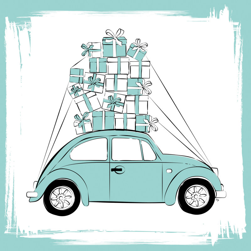 Diamond Car by Martina Paplova - Wrapped Canvas Art Prints, 30cm H x 30cm W 