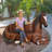 Saddle-Up Horse Sculptural Bench