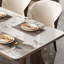 Ensemble de table de salle à manger de luxe italien moderne et lumineux-102526842