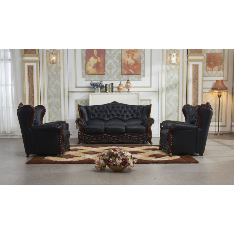 Gagliano 3 Seater Top Grain Leather Sofa