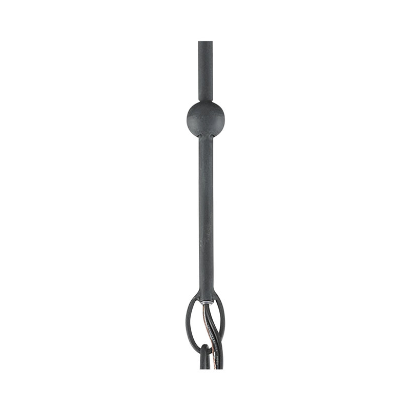 12 "(6) tiges d'extension noir antique, Noir