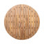 Ensemble repas d'extérieur en bois d'acacia avec détails en corde tressée, finition teck clair et coussins beiges