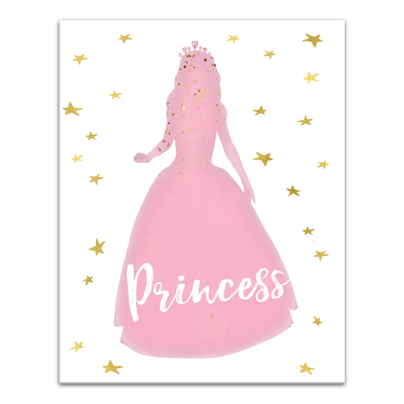 Art sur toile princess Bowie, H 14 po x l 11 po x P 1,25 po