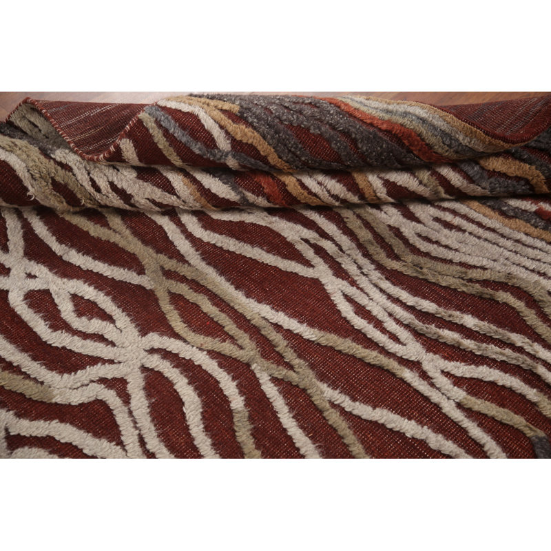 Tapis abstrait moderne fait à la main