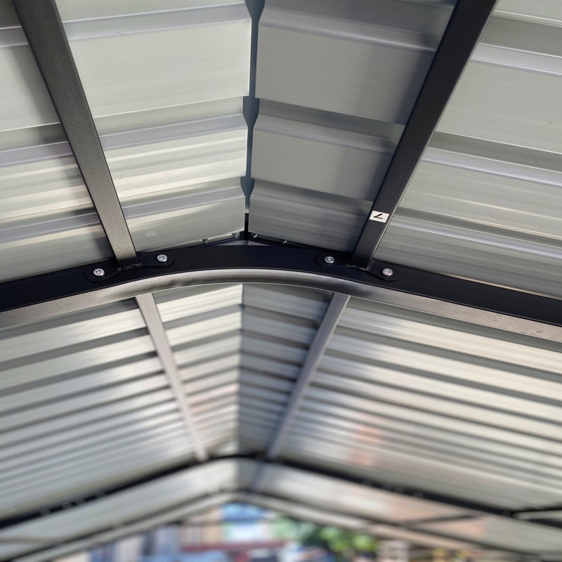 Supply Video NEW Metal Carport 12 ×20 FT Heavy Duty With Galvanized Steel Roof, Metal Garage Canopy With Galvanized Steel Roof & Frame, Car Tent Outdoor Storage Shed For Car, Boats And Truck, Gray