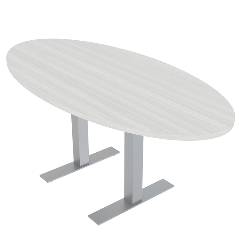 Table de conférence avec bases en forme de T, Cyprès blanc, L 72 po x l 36 po