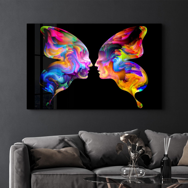 Peinture décorative en verre trempé