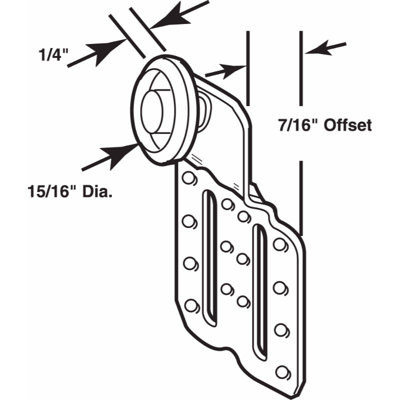 Sliding Wardrobe Door Roller Top Hung Assemblies, for Superior Doors (2 Pack)