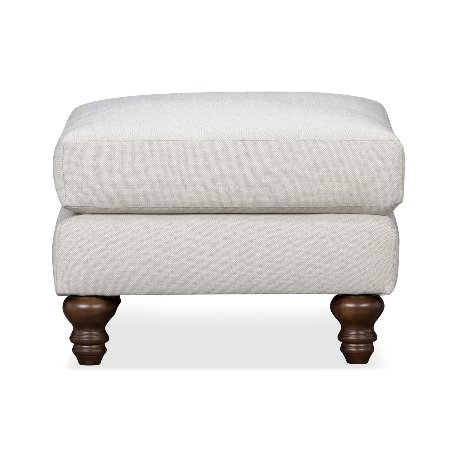 Walters Upholstered Ottoman, Apollo Alpaca Boucle
