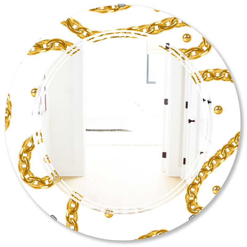 Triple miroir à chaîne en C sans cadre, H 31,5 po x l po