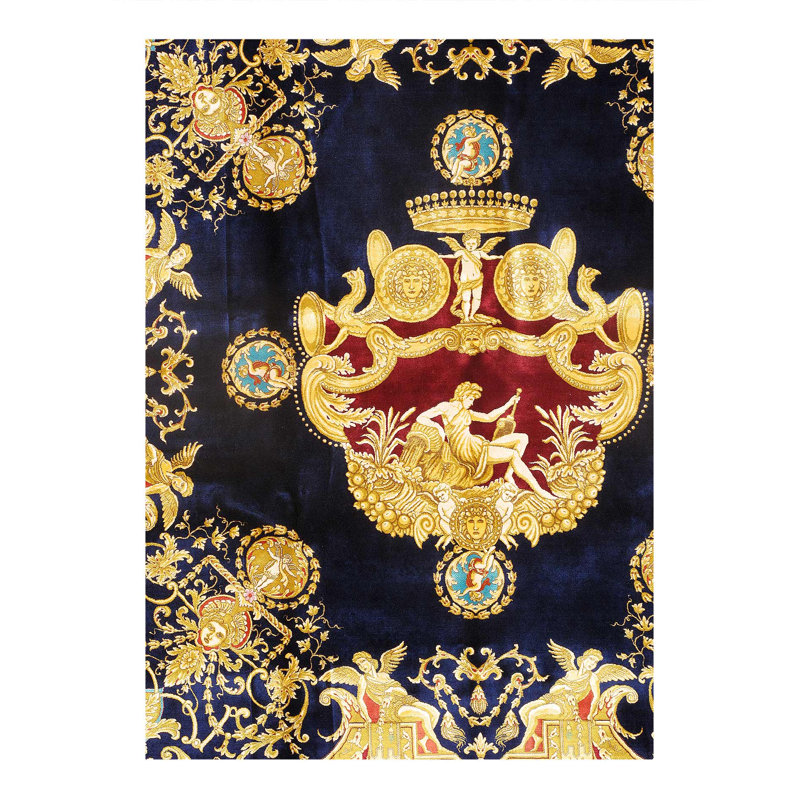 Versace Design Rug 4'9"x 4'9"