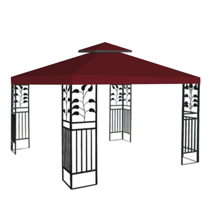 Toile de remplacement à double niveaux pour abri de patio, Bourgogne