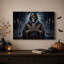 " Hooded Skeleton Holding Skull Censer In Gothic Halloween " Painting Print-859195651