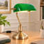 1 - Lampe de table classique de banquier avec tirette