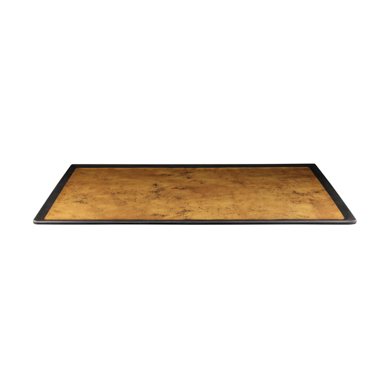 Elite Global Solutions Kobe Melamine Tray, 0.5" H x 20.75" W x 12.75" D, Gold